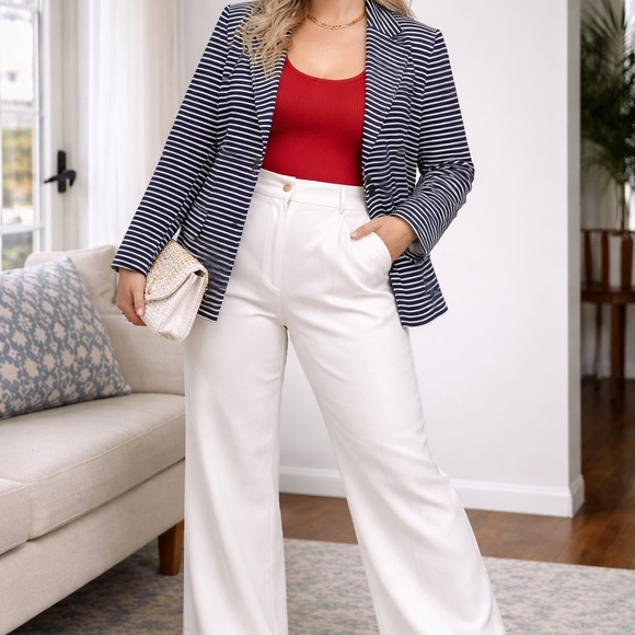 Talbots Striped Blazer - Picture 1 of 9